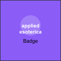 Applied Esoterica Badge - epic rarity badges in PEAK climbing game. Resurrect a friend using unholy means.