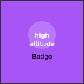High Altitude Badge - rare rarity badges in PEAK climbing game. 总共攀爬5000米。
