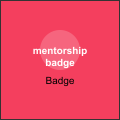 Mentorship Badge - uncommon rarity badges in PEAK climbing game. Have a 1-on-1 with the Scoutmaster.