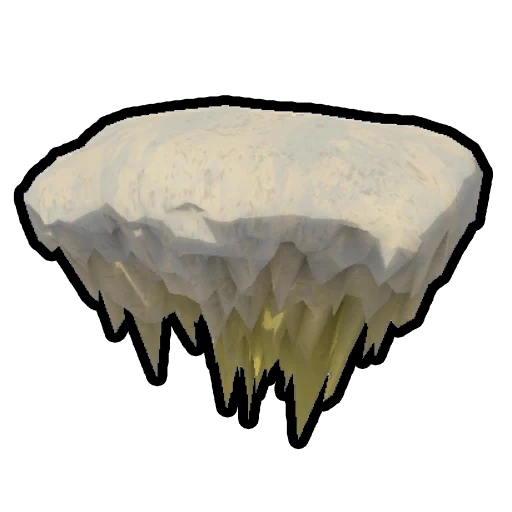 Cloud Fungus - rare rarity equipment in PEAK climbing game. 减少重量并增强跳跃能力的蘑菇。