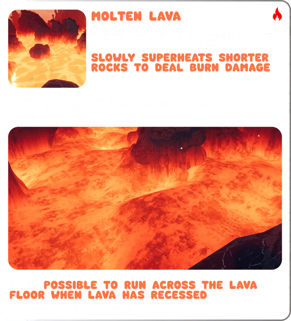 PEAK hazards: Molten Lava - rare rarity hazards item PEAK hazards: Molten Lava - rare rarity hazards item