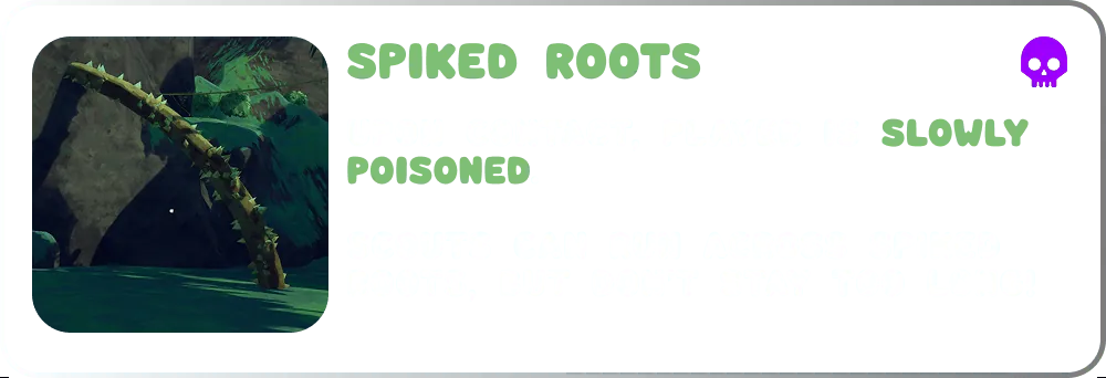 PEAK hazards: Spiked Roots - common rarity hazards item PEAK hazards: Spiked Roots - common rarity hazards item