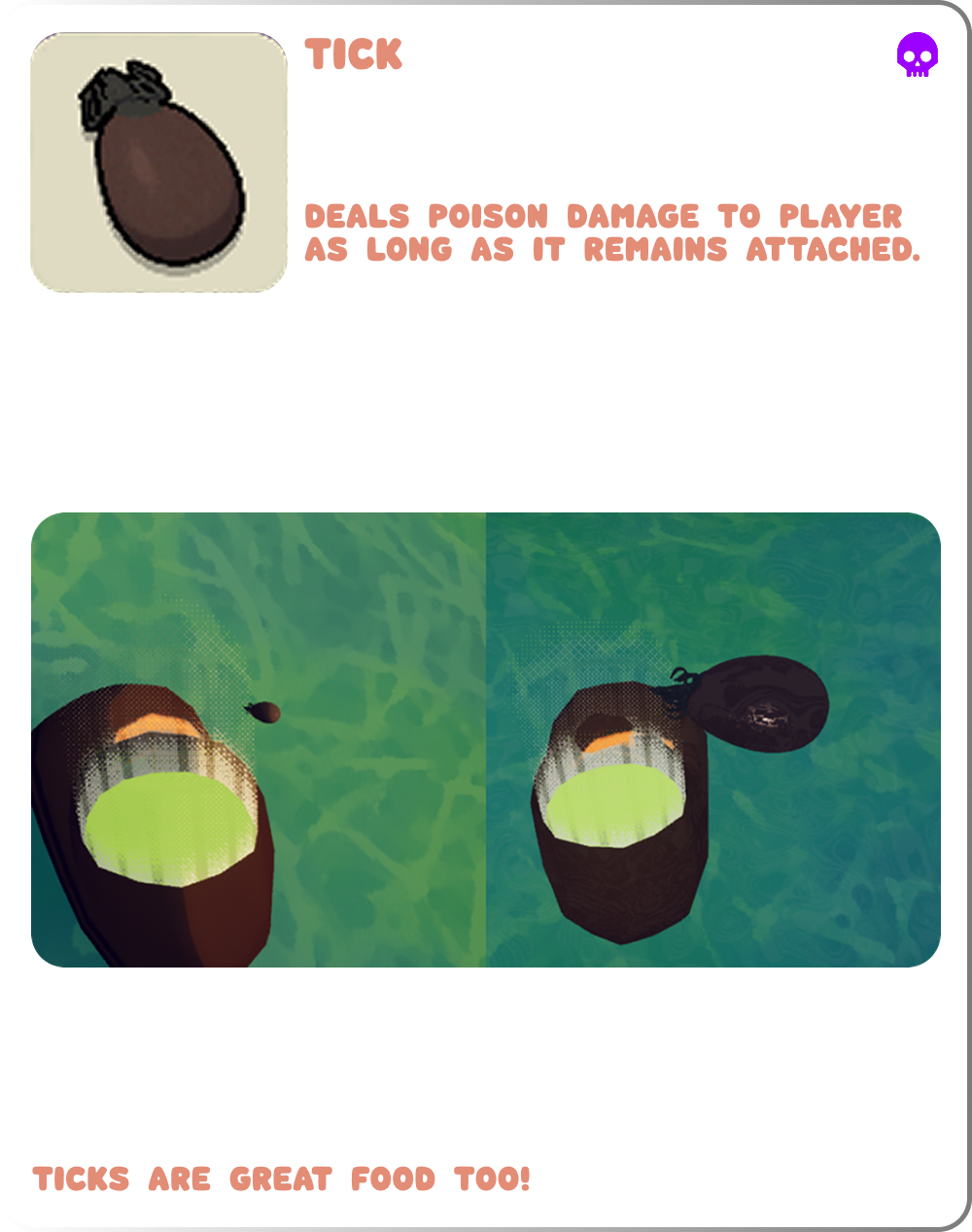 Tick - hazards in PEAK climbing game